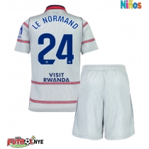 Camiseta Atletico Madrid Robin Le Normand #24 Tercera Equipación para niños 2026-27 manga corta (+ pantalones cortos)